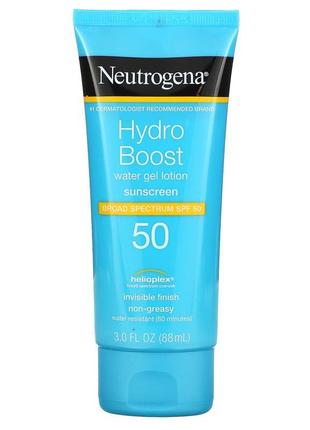 Neutrogena hydro boost, водний гель-лосьйон, spf 50, 88 мл