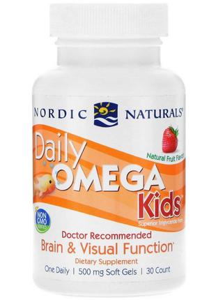 Найкраща дитяча омега nordic naturals, фруктовий смак 500 мг, 30ш