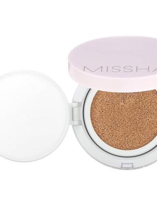 Missha, magic cushion cover lasting, кушон 21, світло-бежевий, 151 фото