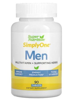 Super nutrition,мультивітаміни та підтримувальні трави для чолові