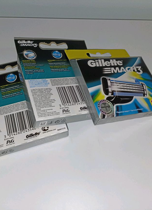 Gillette mach3.
змінні касети для гоління джилет мак німеччина