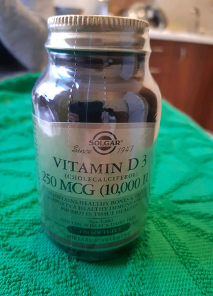 Vitamin d-3 від solgar