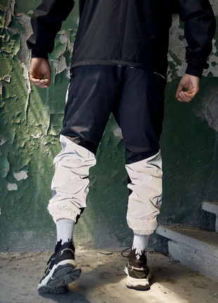 Cпортивные штаны пушка огонь dex черные с рефлективом2 фото