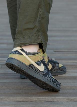 Чоловічі кросівки nike sb dunk black haki5 фото