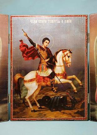 Святий георгій побідоносець і святі архангели михаїл і гавриїл1 фото