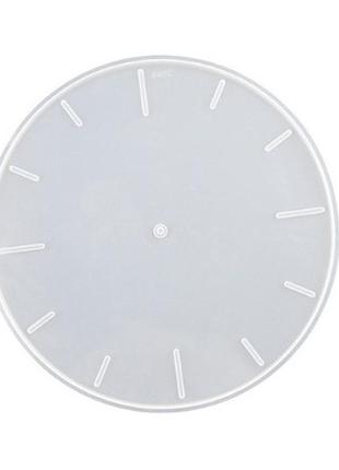 Форма молд для створення годинника з епоксидної смоли циферблат з прямокутними поділами мінімалізм 270 мм