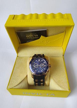 Чоловічий годинник invicta 17882 pro diver зі швейцарським кварцовим аналоговим дисплеєм