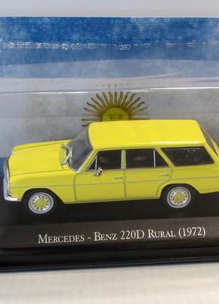 Mercedes-benz 220 d rural 1972, salvat.1:43 запечатанный блистер.