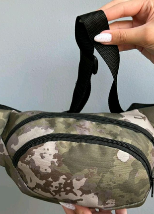 Тактична сумка на пояс для військових, поясна сумка-бананка піксе1 фото