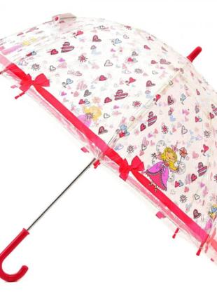 Детский зонт zest "принцесса" прозрачный