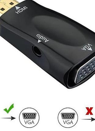 Перехідник,, емулятор монітора hdmi -> vga