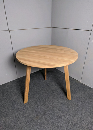 Круглий стіл з ясену 90"см1 фото