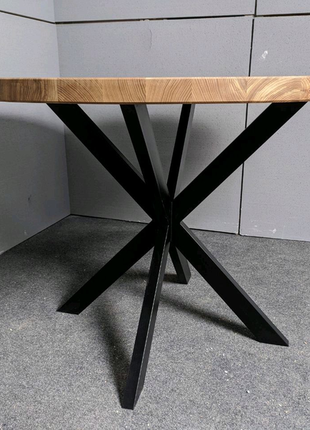 Круглий стіл з ясену 100" см3 фото