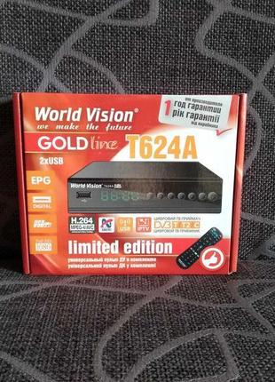 World vision t624a dvb-т2/c ресивер, приймач, приставка