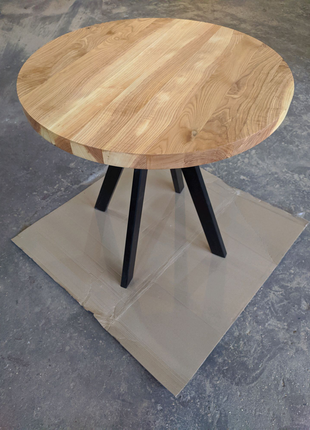 Стіл обідній, круглий стіл, стіл лофт 80 см2 фото