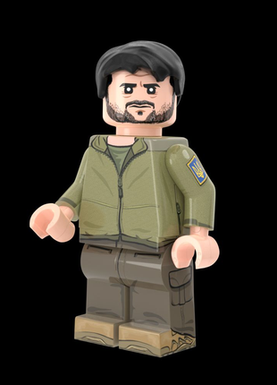 Фігурка лего зеленський lego brickmania