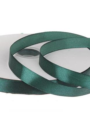 Лента атласная зеленая, рулон 91.4м*12 мм (#73)