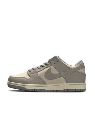 Жіночі кросівки nike sb dunk low retro silver beige