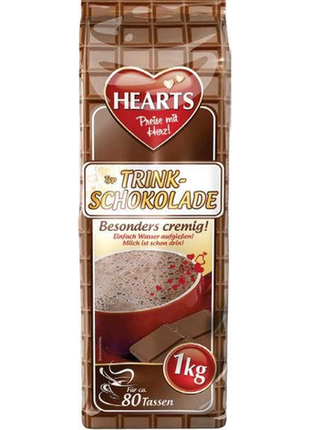 Гарячий шоколад hearts trink-schokolade, 1кг2 фото