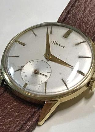 Золотий годинник alpina, вінтаж, раритет