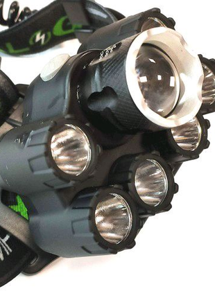 Налобний ліхтар bl police bl-t76 t6 ліхтарик 1150 lumen 6 режимів3 фото