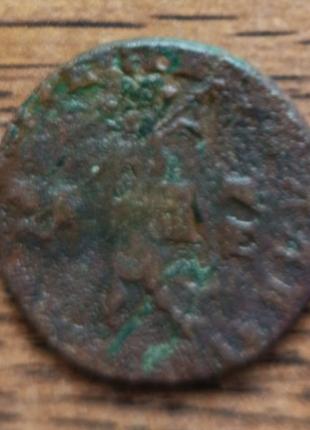 Царская медная монета копейка петра первого2 фото