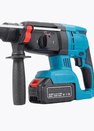 Акумуляторний перфоратор hummer drill 20 v 6 ah у кейсі та 2 акумулятори, hd-20