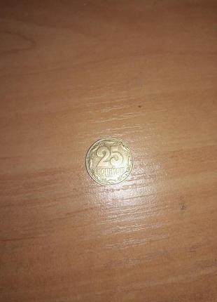 Монета 25 копійок1 фото