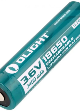 Аккумулятор olight 18650 3.6v 3400 mah, батарейка