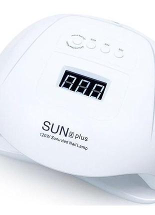 Лампа для сушіння гелю, лаку x plus 120 w uv&led sun білий (2000001993965)