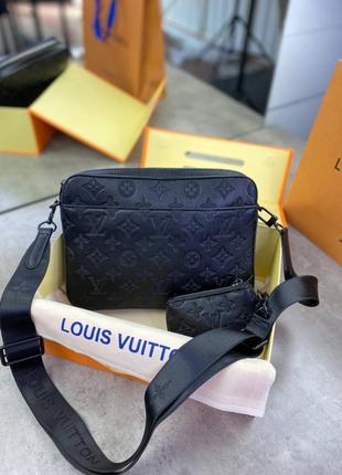 Месенджер чорний louis vuitton duo black