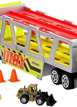 Большой автовоз matchbox mbx construction hauler с набором