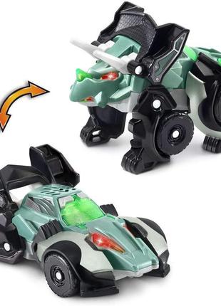 Трансформер vtech switch and go triceratops racer, трицераптор -