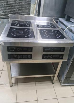Плита індукційна 4 конфорки tehma настільна з підставкою