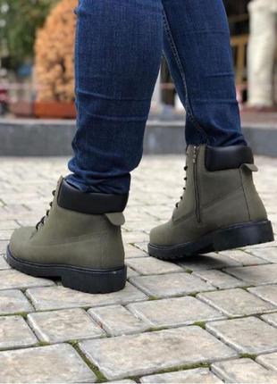 Чоловіче взуття timberland зелений зима5 фото