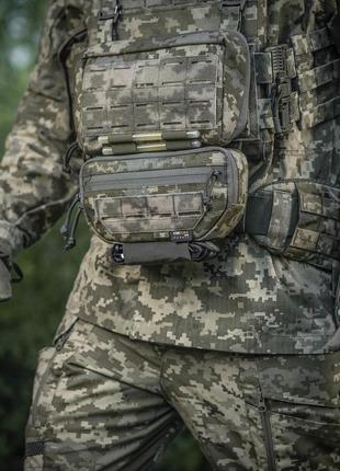 M-tac сумка-напашник gen.ii elite mm14, армейский напашник, тактический напашник пиксель, сумка напашник7 фото