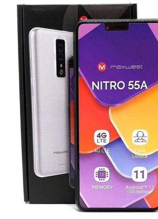 Шустрый maxwest nitro 55a- андроид 11, 2/16 в прекрасном состояни