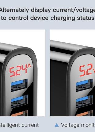Зарядний пристрій 30w 3xusb quick charge 3.0 kuulaa (kl-cd01)3 фото