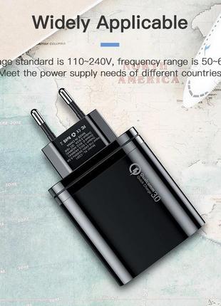 Зарядний пристрій 30w 3xusb quick charge 3.0 kuulaa (kl-cd01)6 фото