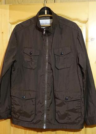 Демісезонна темно-коричнева нейлонова куртка rocha john rocha ірландія l.