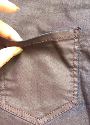 Классные штаны denim на высокой посадке с пропиткой8 фото
