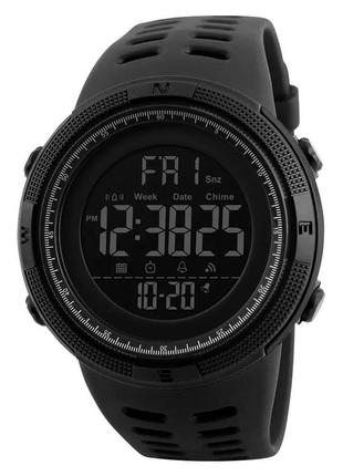 Оригінальний чоловічий годинник skmei 1251bk | годинники наручні електронні тактичні | no-496 протиударний годинник2 фото