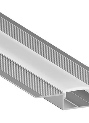 Профіль алюмінієвий ledua ал-64 + розсіювач для led стрічки для гіпсокартону 3 м