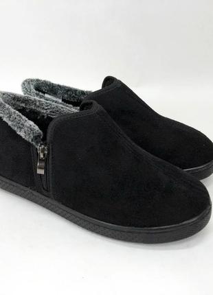 Ботинки на осень утепленные. размер 43, обувь зимняя рабочая для мужчин. цвет: черный2 фото