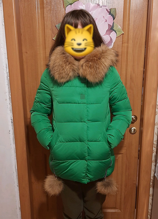 Куртка зимова з синтепоновим наповнювачем для дівчинки1 фото