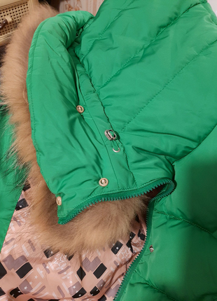 Куртка зимова з синтепоновим наповнювачем для дівчинки6 фото