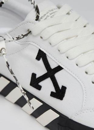 Off-white vulcanised sneakers5 фото