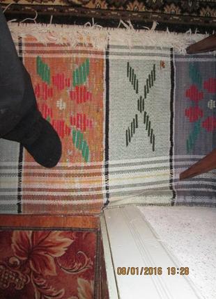 Етно ручна робота тканинне покриття, плетена доріжка.1 фото