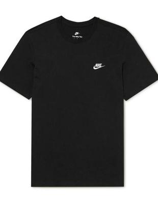 Nike sportswear club logo-embroidered cotton-jersey t-shirt