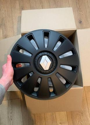 Ковпаки на авто renault r14. комплект 4 шт. ковпаки на колеса r14 (чорний)